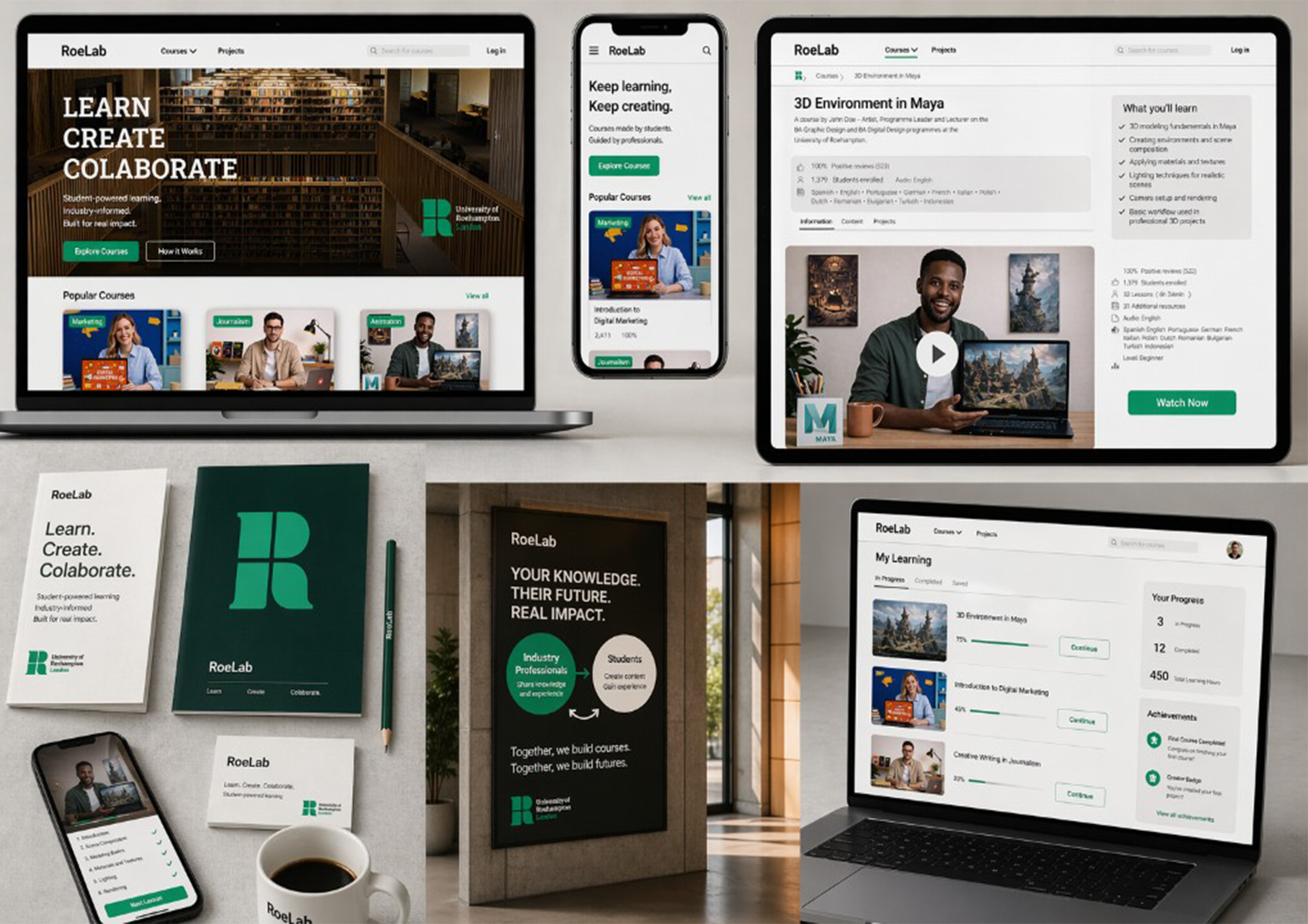 RoeLab — platform overview across devices